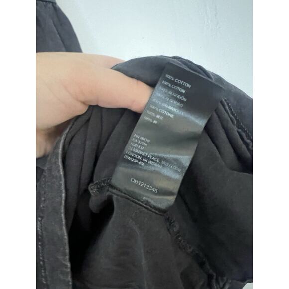 Free People Brooke Tunic Top/Dress Charcoal Wash Button Front Bohemian Sz M - Picture 6 of 7